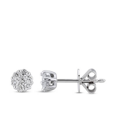 0.27 ct.Reina Diamond Earrings - 1