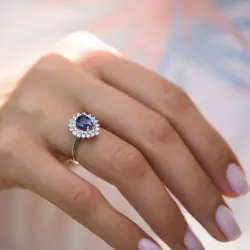 1.56 ct.Sapphire Diamond Ring - 4