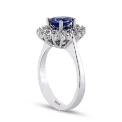 1.56 ct.Sapphire Diamond Ring - 2