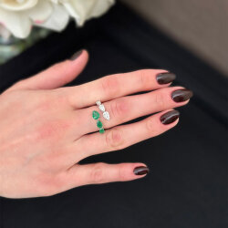 1.59 Carat Emerald Diamond Ring - Zen Diamond