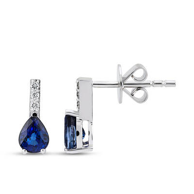 0.50 ct.Sapphire Diamond Earring - 1