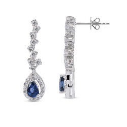 1.60 ct.Sapphire Diamond Earring - 1