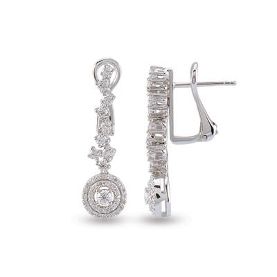 0.72 ct.Diamond Earring - 1