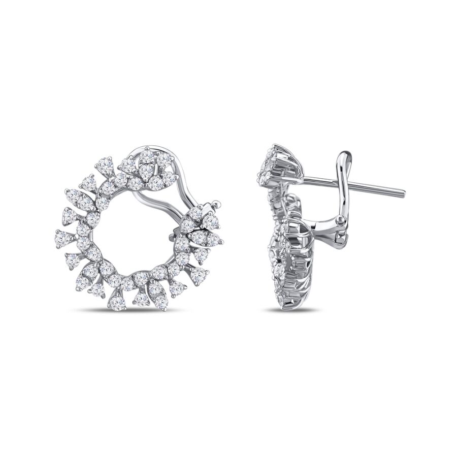 1.66 ct.Diamond Earrings - 1
