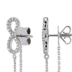 0.13 ct.Energy Eternity Diamond Earrings - 2