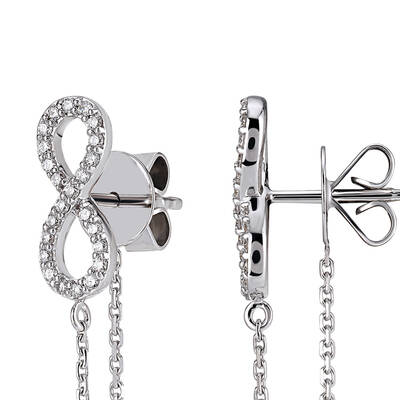 0.13 ct.Energy Eternity Diamond Earrings - 2