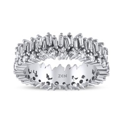 1.67 ct.Eternity Baguette Diamond Ring - 1