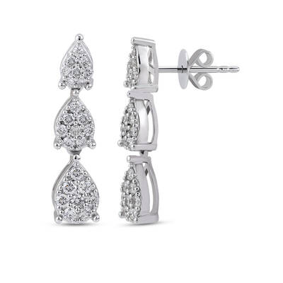 0.65 ct.Diamond Earring - 1