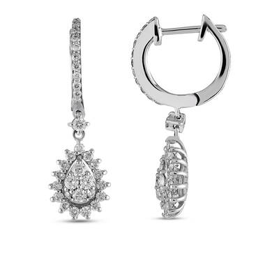 0.92 ct.Diamond Earring - 1