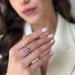 1.68 Carat Ruby Diamond Ring - Zen Diamond