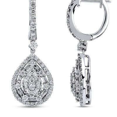 1.65 ct.Diamond Earrings - 2