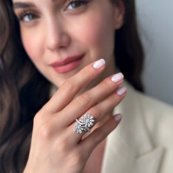 خاتم مرصّع بالألماس 1.71 قيراط - 2