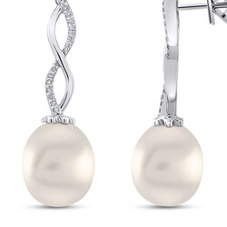 Pearl Diamond Earring - 2