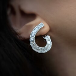 2.13 ct.Diamond Earring - 4