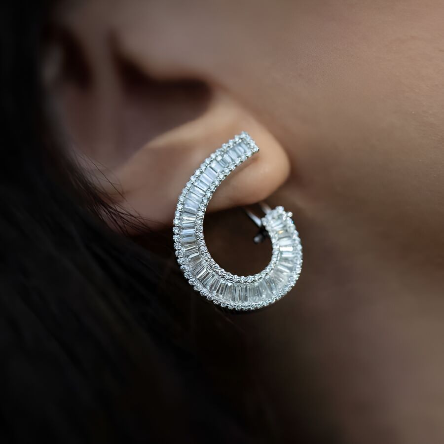 2.13 ct.Diamond Earring - 4