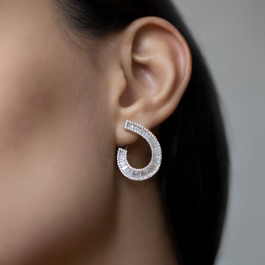 2.13 ct.Diamond Earring - 3