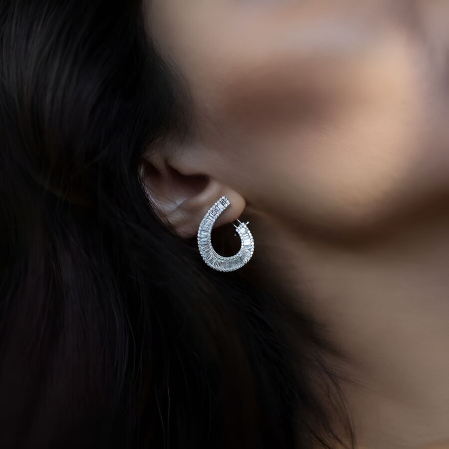 2.13 ct.Diamond Earring - 5