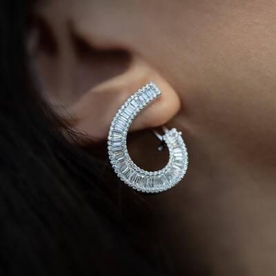 2.13 ct.Diamond Earring - 6