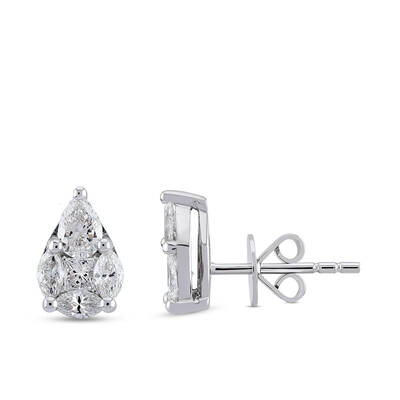 0.87 ct.Diamond Earring - 1