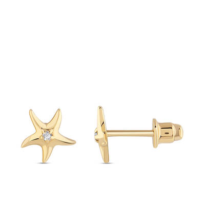 0.02 ct.Diamond Kids Earring - 2