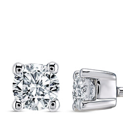 0.30 ct.Solitaire Diamond Earring - 2