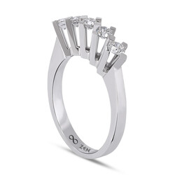 0.40 ct.Love Compass Fivestone Diamond Ring - 3