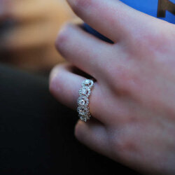 0.75 ct.Fivestone Diamond Ring - 4