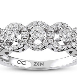 0.75 ct.Fivestone Diamond Ring - 5