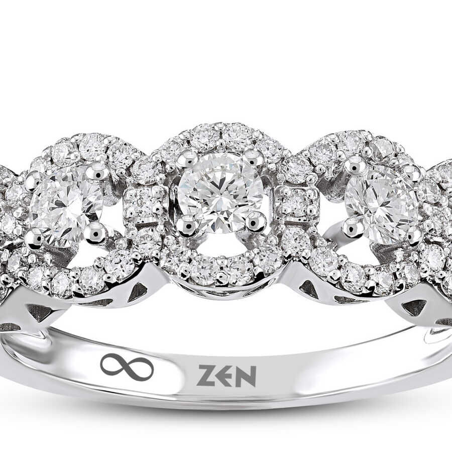 0.75 ct.Fivestone Diamond Ring - 5