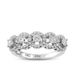 0.75 ct.Fivestone Diamond Ring - Zen Diamond