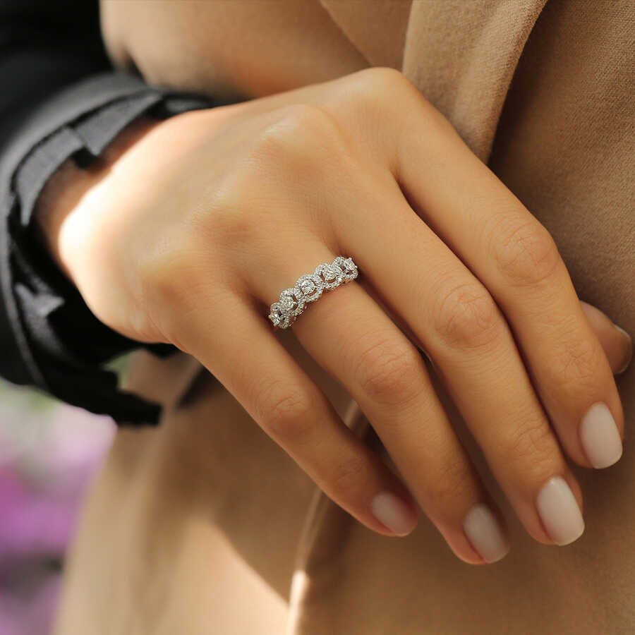 0.75 ct.Fivestone Diamond Ring - 2