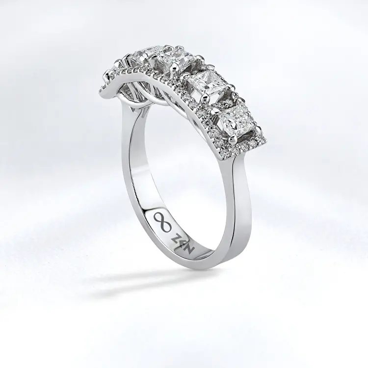 1.20 ct.Fivestone Diamond Ring - 3