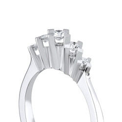 0.20 ct.Royal Fivestone Diamond Ring - 3