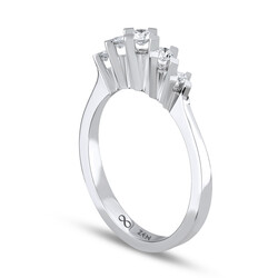 0.20 ct.Royal Fivestone Diamond Ring - 4