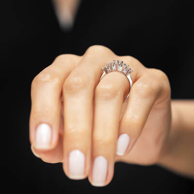 0.20 ct.Royal Fivestone Diamond Ring - 5