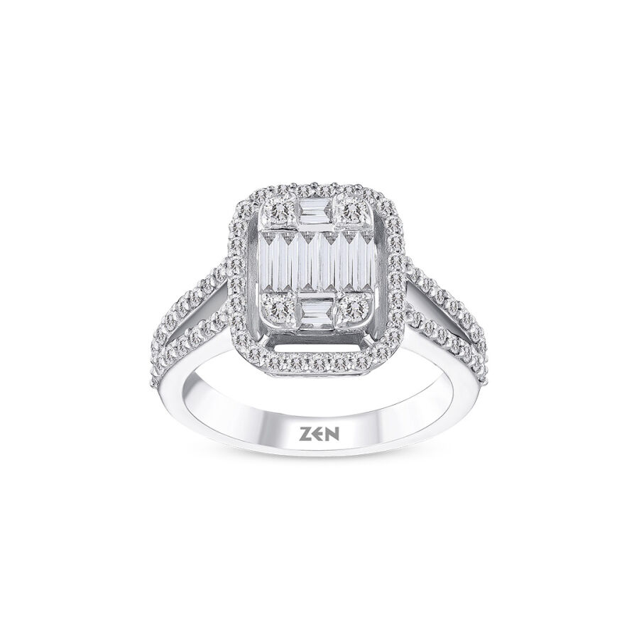 0.86 ct.Baguette Diamond Ring - 1