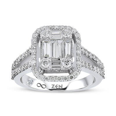 0.86 ct.Baguette Diamond Ring - 1