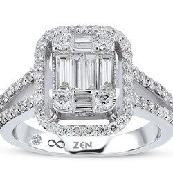 0.86 ct.Baguette Diamond Ring - 2