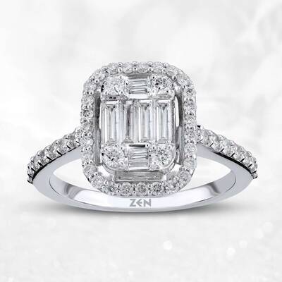 0.71 ct.Baguette Diamond Ring - 6