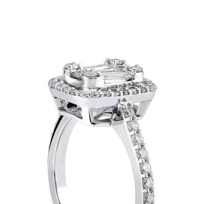 0.71 ct.Baguette Diamond Ring - 5