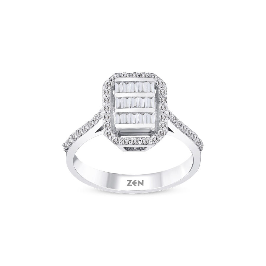 0.42 ct.Baguette Diamond Ring - 1