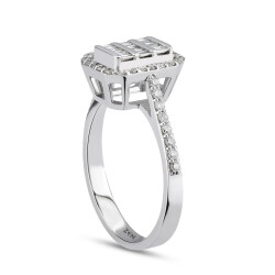 0.42 ct.Baguette Diamond Ring - 2