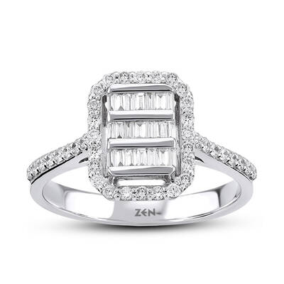 0.42 ct.Baguette Diamond Ring - 1