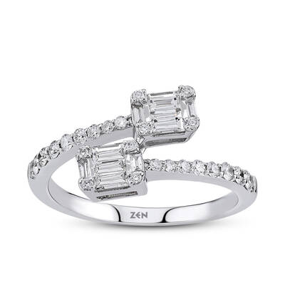 0.51 Carat Baguette Diamond Ring - 2
