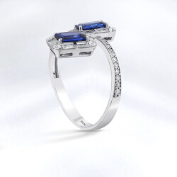 1.93 ct.Sapphire Diamond Ring - 2