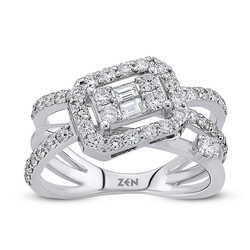 0.82 Carat Baguette Diamond Ring - 2