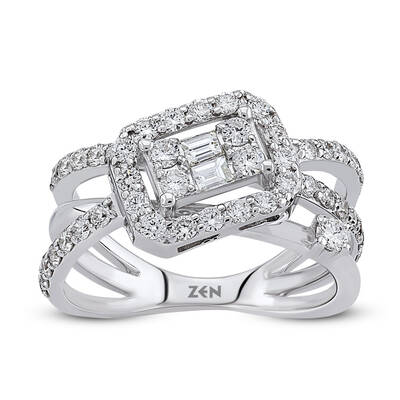 0.82 Carat Baguette Diamond Ring - 2