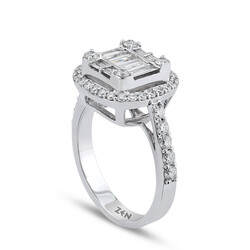 1.12 ct.Baguette Diamond Ring - 3