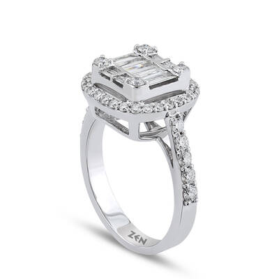 1.12 ct.Baguette Diamond Ring - 3