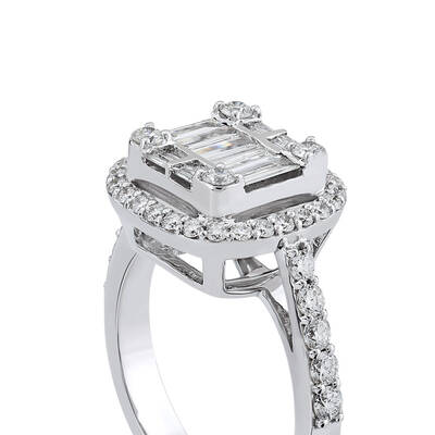 1.12 ct.Baguette Diamond Ring - 4